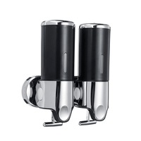 Wall Mount Bathroom Sanitizer Soap Dispenser Shower Round Shampoo Bottle 09 COLOR