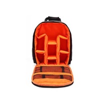 Waterproof Functional Dslr Backpack Camera Video Bag W/ Rain Cover Slr Tripod Case Pe Padded For Photographer Canon Nikon Orange