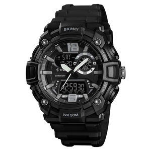 Waterproof Multi-Function Back Light Dual Display Men Watch Digital Watch