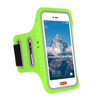 Waterproof Universal Running Gym Sport Armband Case Mobile Phone Arm Band Bag Holder For Iphone Samsung Smartphone Green