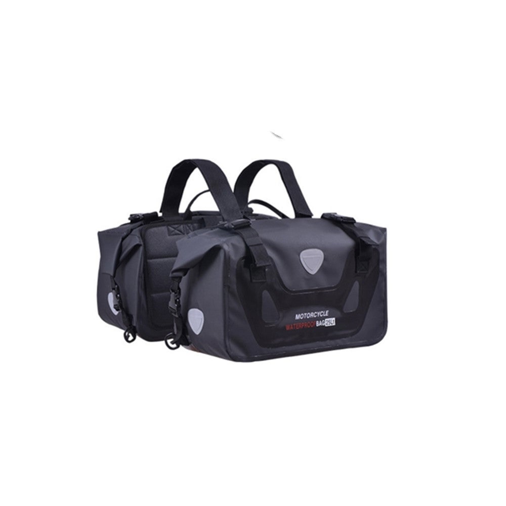 WB-1601 Motorcycle Waterproof Saddle Bag Travel Side Bag(Black)