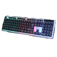 Wired Usb Pc Gamer Mechanical Feel Keyboard + Mouse Set For Laptop Computer Backlit Keyboard Black