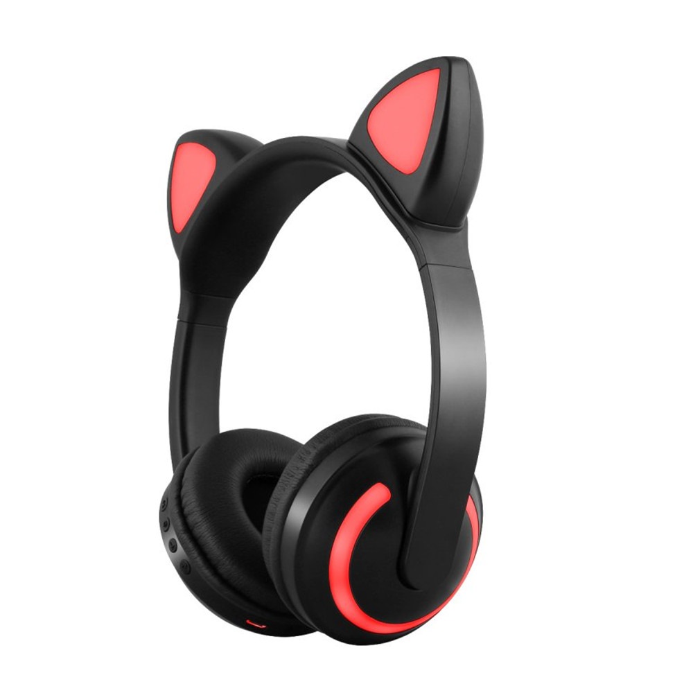 Wireless Bluetooth Stereo Cute Animal Ear Design Headphones Flashing Glowing Gaming Headset Cat Ear