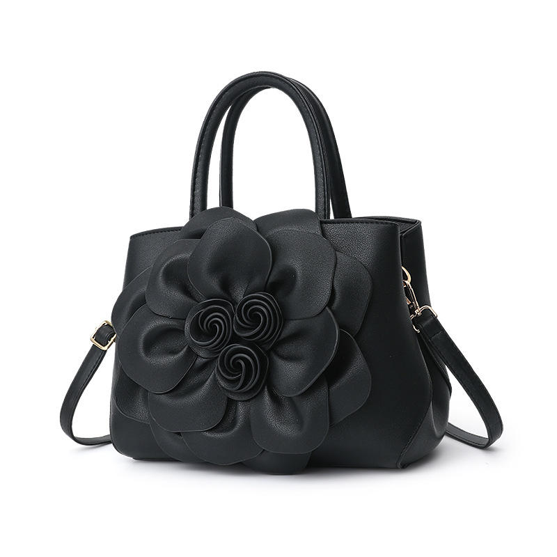 Women Flower Decorational Stylish Handbag Crossbody Bags