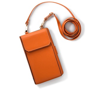 Women Leisure Universal Phone Bag Multi-Function Purses Crossbody Bag Orange Colour