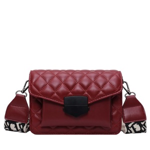 Women's Fashion Leisure Messenger Bag Single Shoulder Bag Fashion Diamond Lattice Embroidered Thread PU Leather Bag