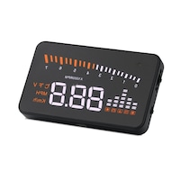 X5 3.5 inch Car OBDII / EUOBD HUD Vehicle-mounted Head Up Display Security System Support Speed & Water Temperature & Speed Alarm & Battery Voltage etc.