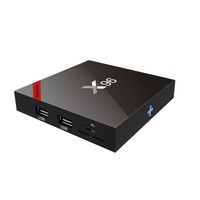 X96_S905W 4K Hd Smart Tv Box Player With Remote Controller Android 7.1.2 Amlogic S905W Quad Core Arm Cortex A53 @2Ghz 2Gb+16Gb Support Wifi and Tf Card(Black)