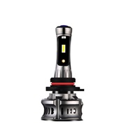 XT7 9006 / HB4 DC8-48V / 25W / 6500K / 2000LM IP67 Car LED Headlight Lamps with Blue Devil Eye Running Lamp / 6 CSP Lamps