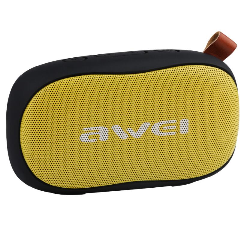 Y900 Mini Wireless Bluetooth Speaker Noise Reduction Mic Support Tf Card / Aux(Black+Yellow)