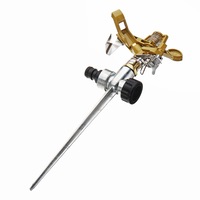 Zinc Alloy Lawn Garden Sprinkler 360�� Water Spray Hose Irrigation System Tools