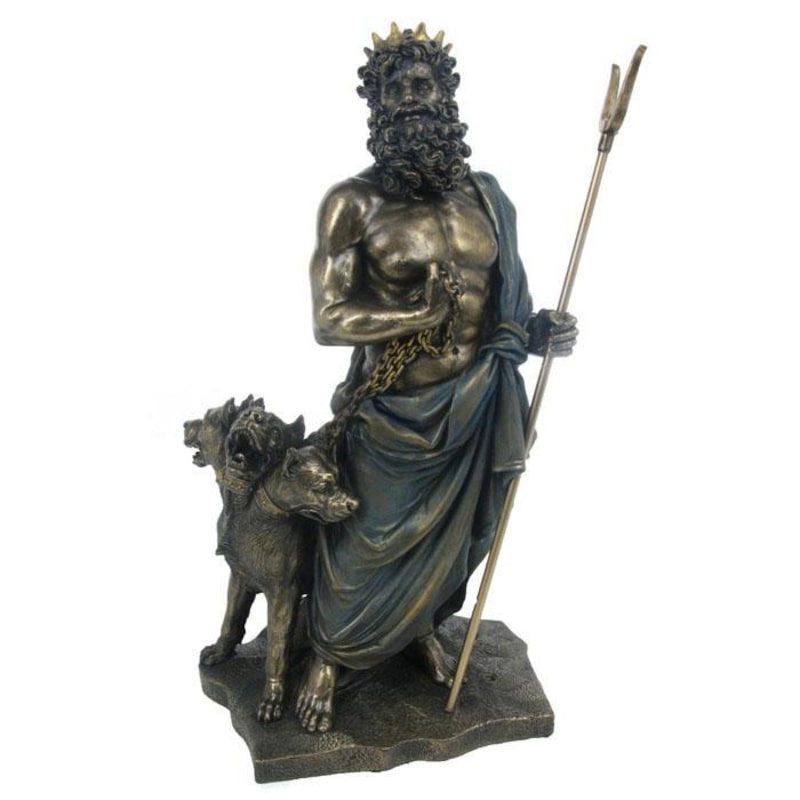 Buy Hades Greek God Of Dead King Of Underworld Bronze Figurine - MyDeal