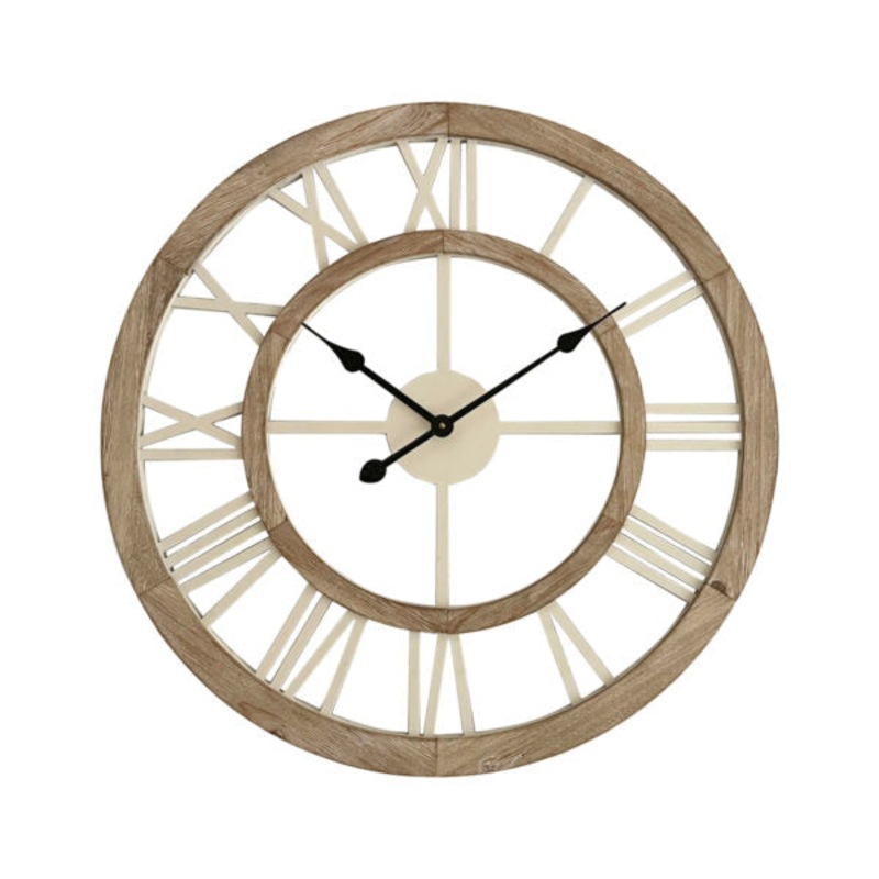 Buy Hamptons Double Frame Floating Wall Clock - 70cm - MyDeal