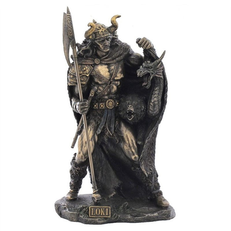 Buy Loki Norse Trickster God Bronze Figurine Mydeal