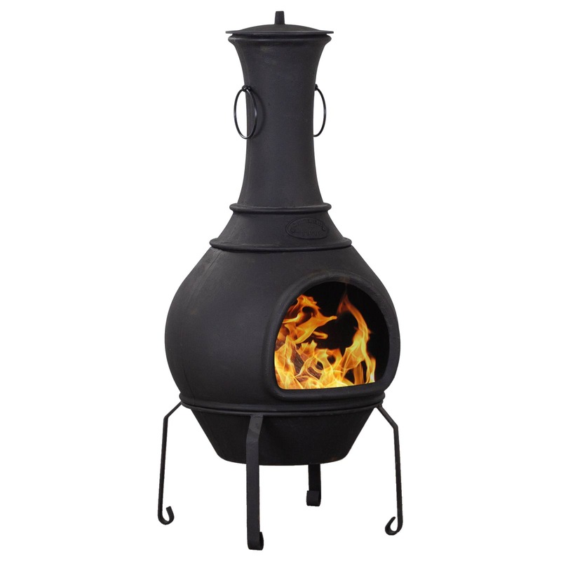 Buy Argon Cast Iron Chiminea, Black MyDeal