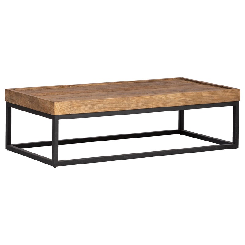 Buy Dexter Reclaimed Elm Coffee Table Natural Natural Raw MyDeal