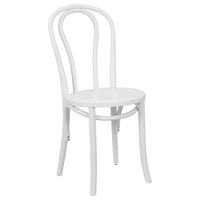 Elm Café Dining Chair Thin Edge White