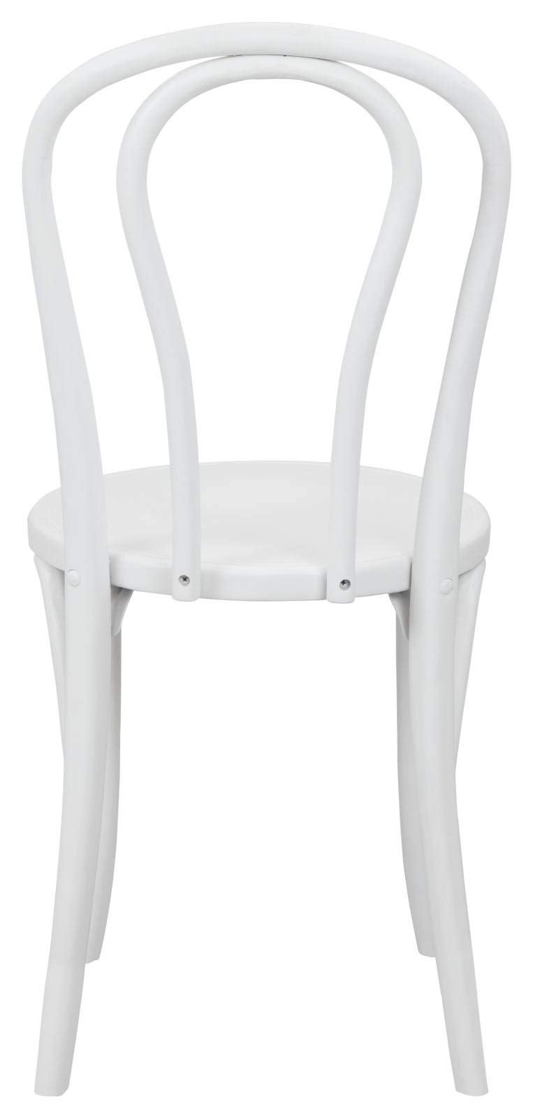 Elm Café Dining Chair Thin Edge White