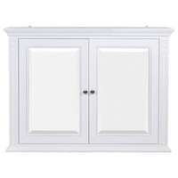 Montana 2D Mirror Cabinet White Solid Wood Frame & MDF