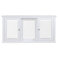 Montana 3 Mirror 2D Cabinet Grey Solid Wood Frame & MDF