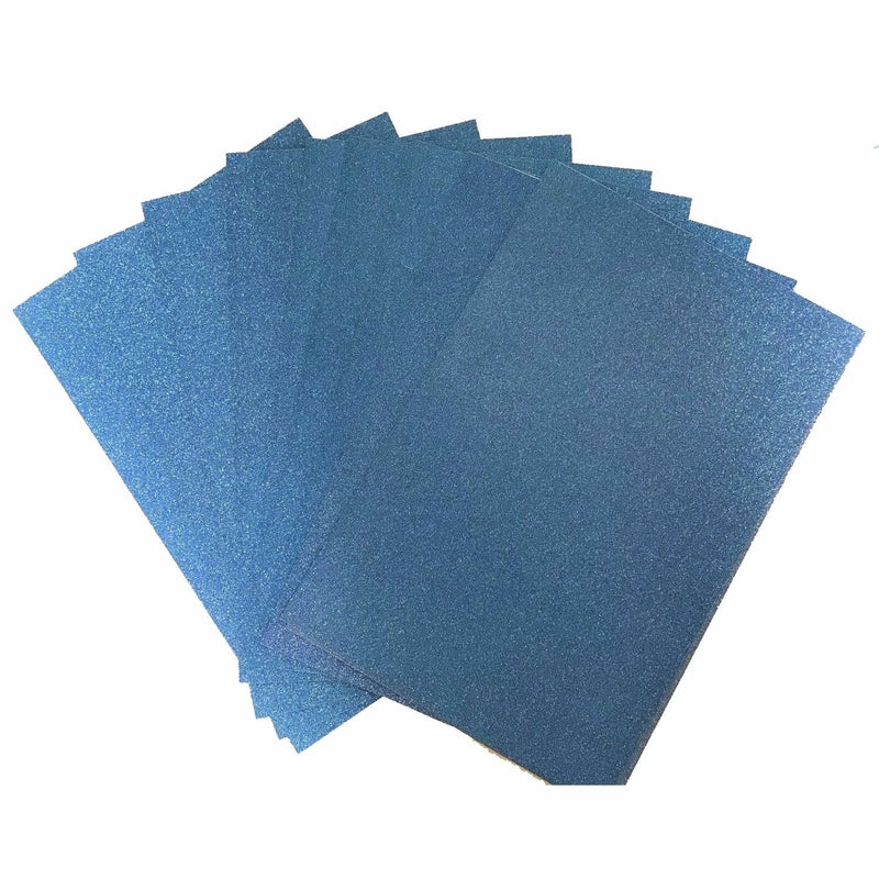 Buy Assorted Colour 10 Glitter Sheets - 214mm x 280mm - MyDeal