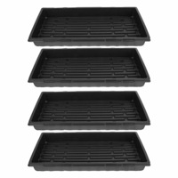Garden Black Rectangle Seedling Propagation Tray - 10pcs