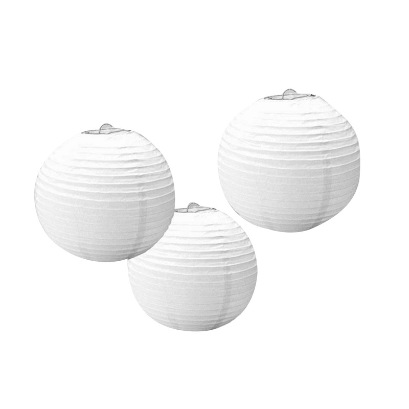 Buy Party Events Decoration White Paper Lantern 10pcs MyDeal