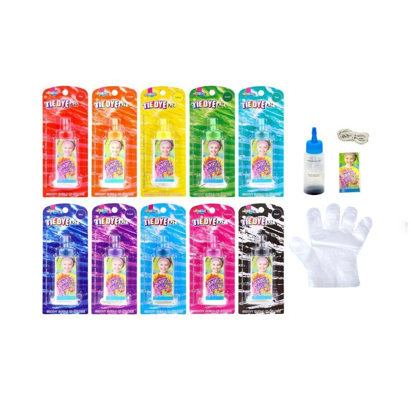 Buy Non Toxic Textile Tie Dye Fabric Art Paint Kit 10x Colours MyDeal