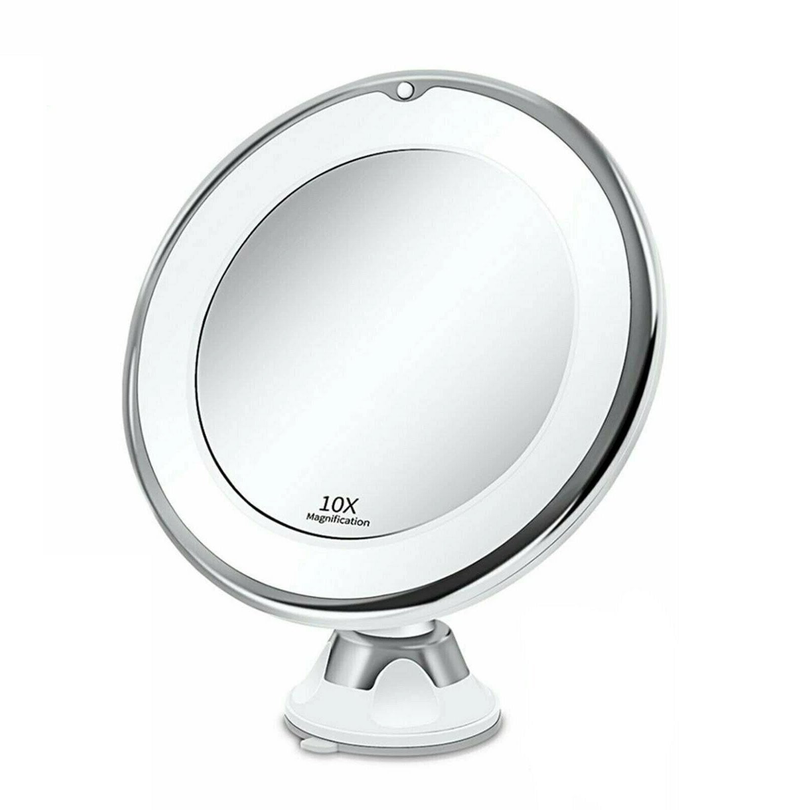 10x Magnifying Makeup Cosmetic Beauty Bathroom Mirror with LED Light 360 Spin