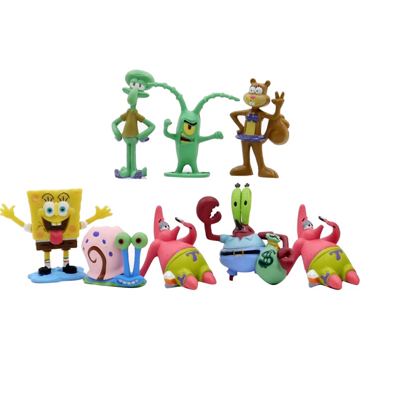 Buy Spongebob Squarepants Fish Aquarium Ornament Decorations 11pcs MyDeal