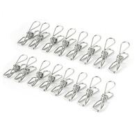 Stainless Steel Clothes Pegs Hanging Clip Pins - 120pcs