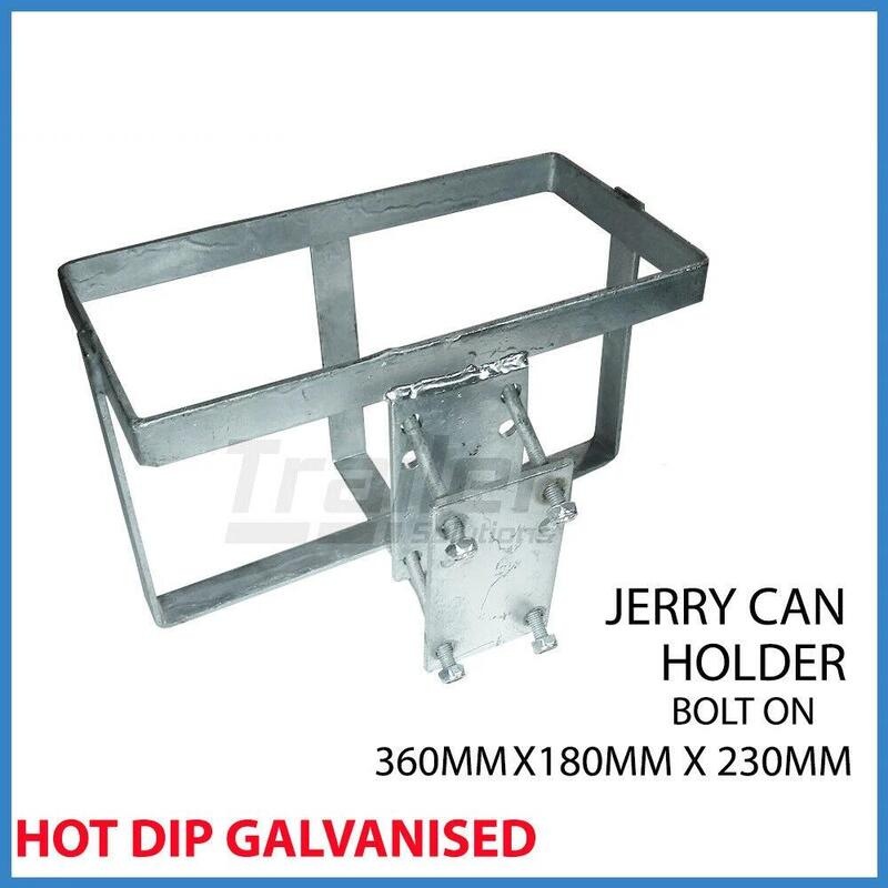 Buy 1x JERRY CAN HOLDER GALVANISED BOLT-ON OFFROAD CAMPING TRAILER ...