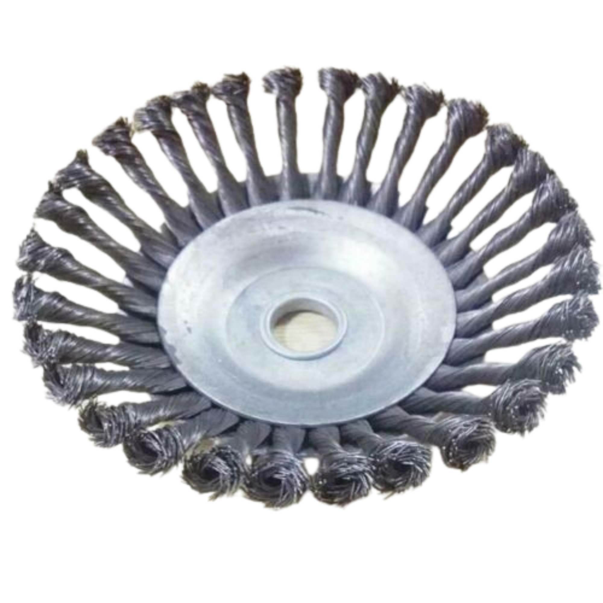 200mm Cone Knotted Wire Grass Trimmer Cutter Head Lawn Mower Weeding Tray Unbranded