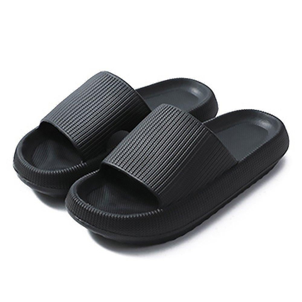 Foot Soft Home Slippers - Black