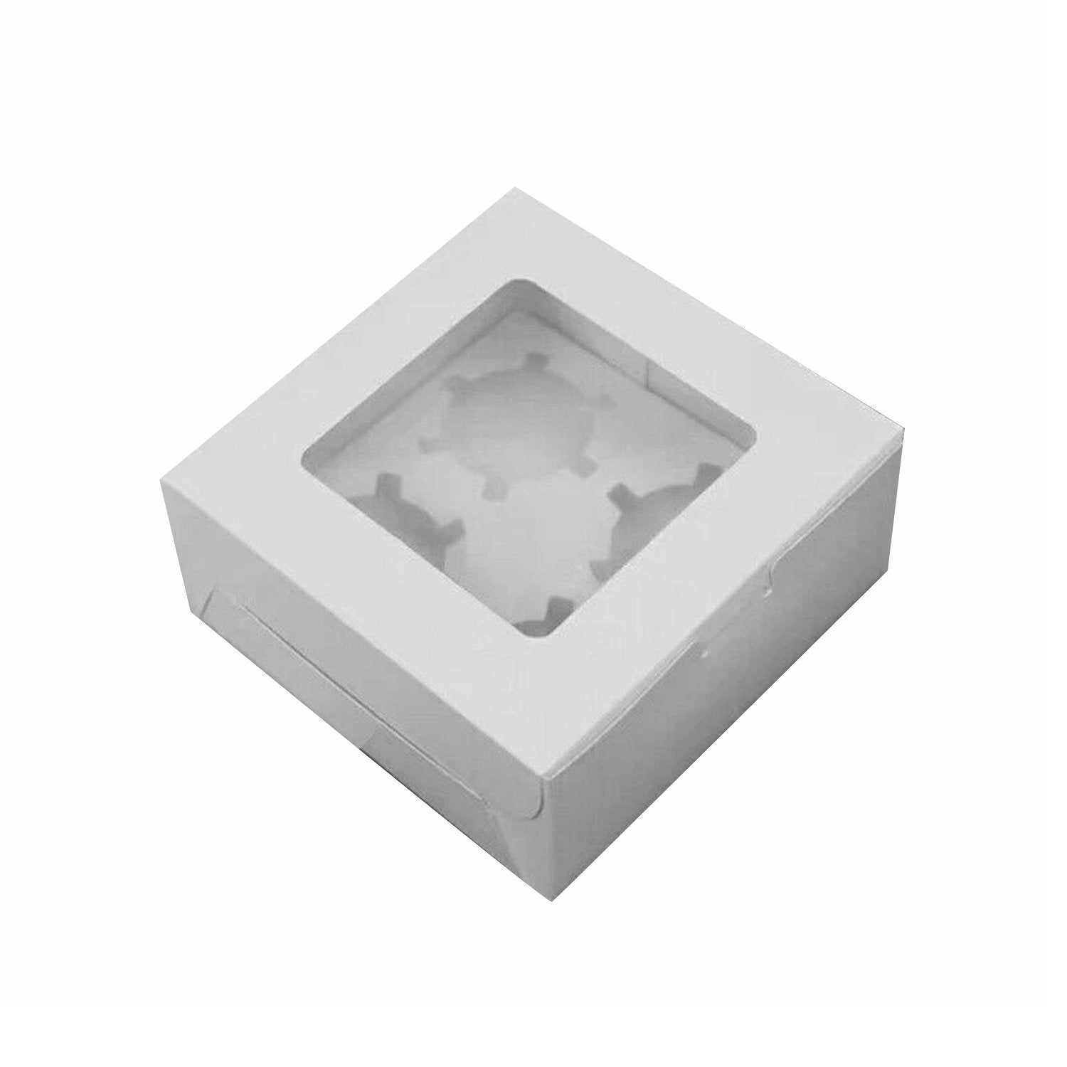 Cupcake Box Cases with Window Face - 20pcs