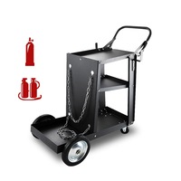 Welding Cart Trolley with Cylinder Storage - 3 Tiers