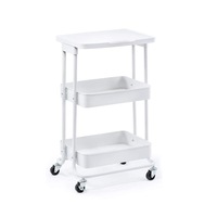 Serving Storage Trolley with Wheels - 3 Tier