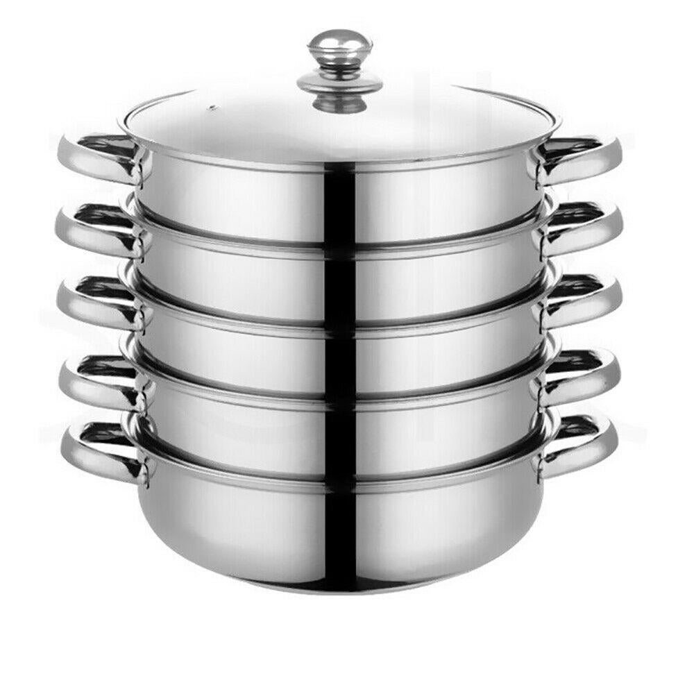 Kitchen Cooking Stainless Steel Meat and Vegetable Steamer Pot Tool