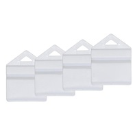 L and P Number Plate Clip Holders - White
