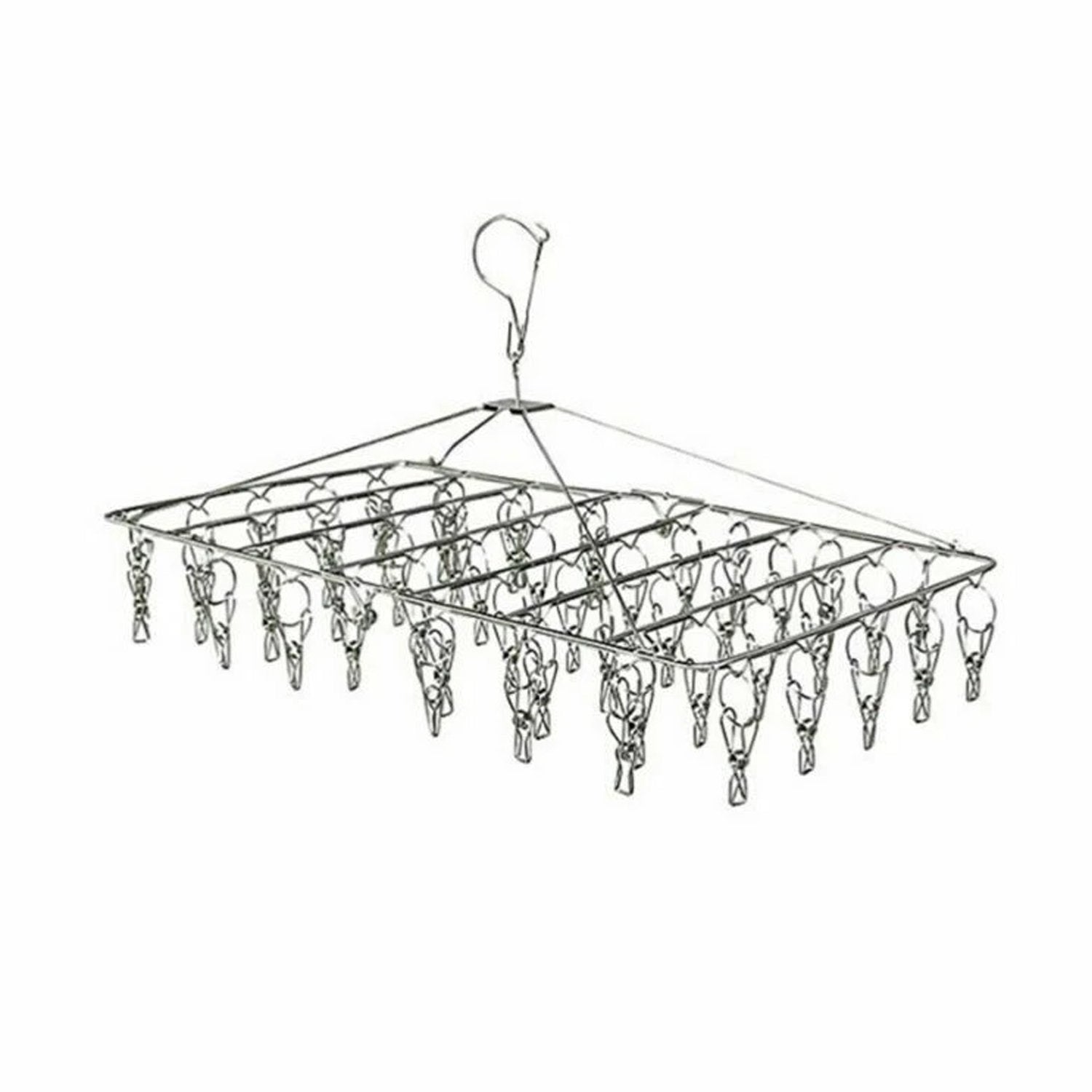 Stainless Steel Clothes Hanger - 52 Pegs