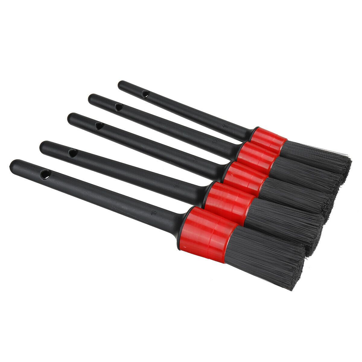 Car Wheel Seat Trim Brush Tool PP Hair Detail  5pcs