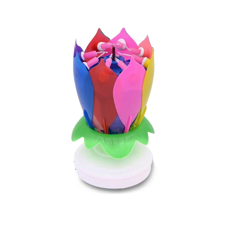 Buy Musical Rotating Birthday Cake Magic Candle 6 Colour MyDeal