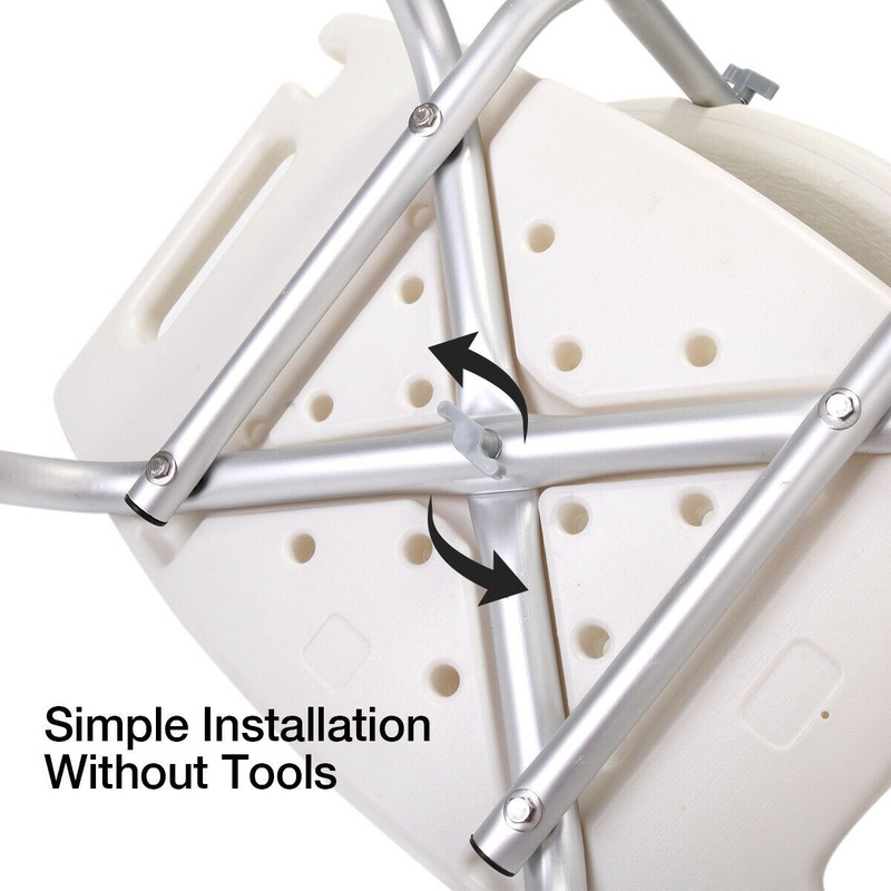 Buy Bathroom Adjustable Medical Shower Bench Stool MyDeal