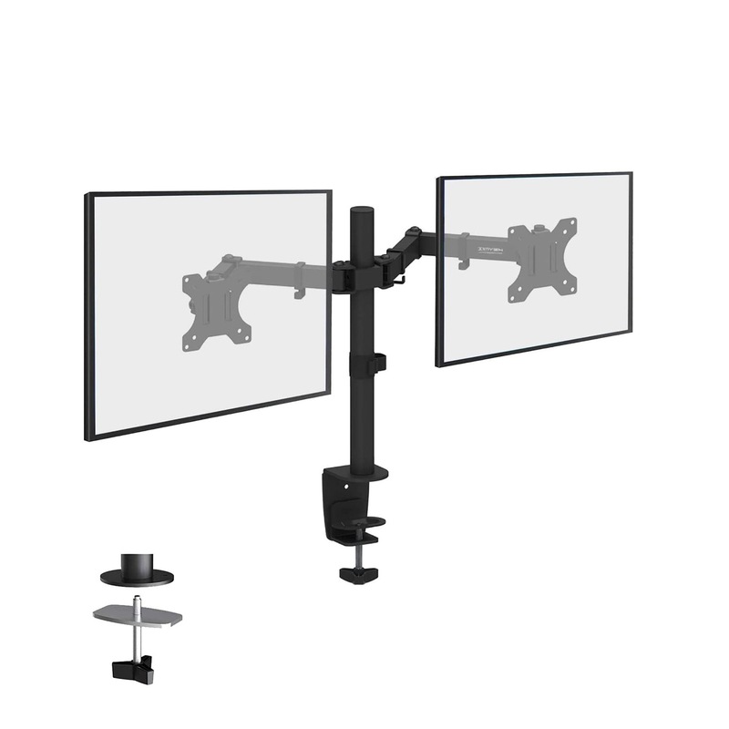 Buy Desktop Computer Dual Monitor Arm Stand Bracket 1732" MyDeal