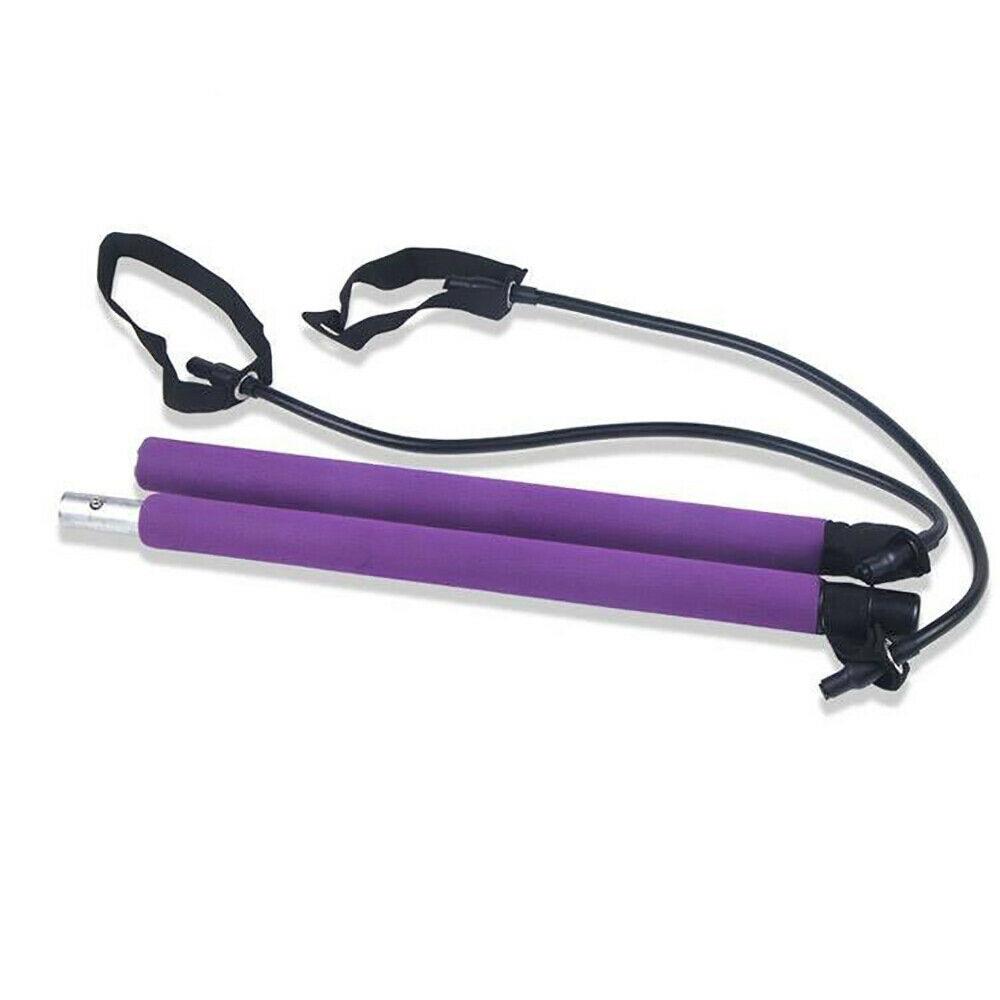 Yoga Pillates Fitness Exercise Resistance Bands Toning Bar