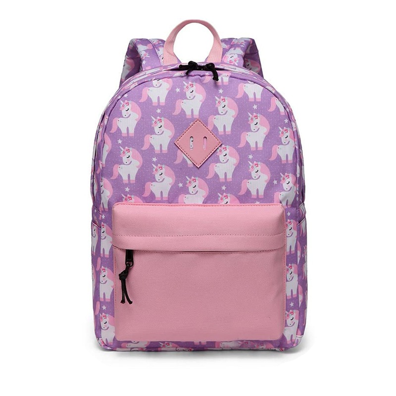Buy Kids Backpack with Chest Strap Large Pink Unicorn MyDeal