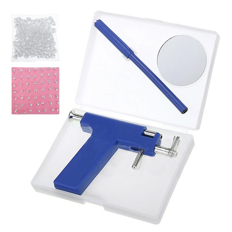 Buy Pro Steel Body Piercing Gun Tool Kit 98 Studs MyDeal