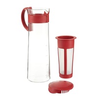 Red Cold Brew Coffee Pot 1000 Ml
