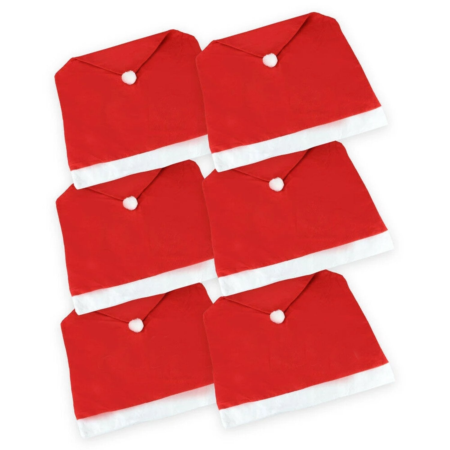 Christmas Chair Cover Set Decoration - Red