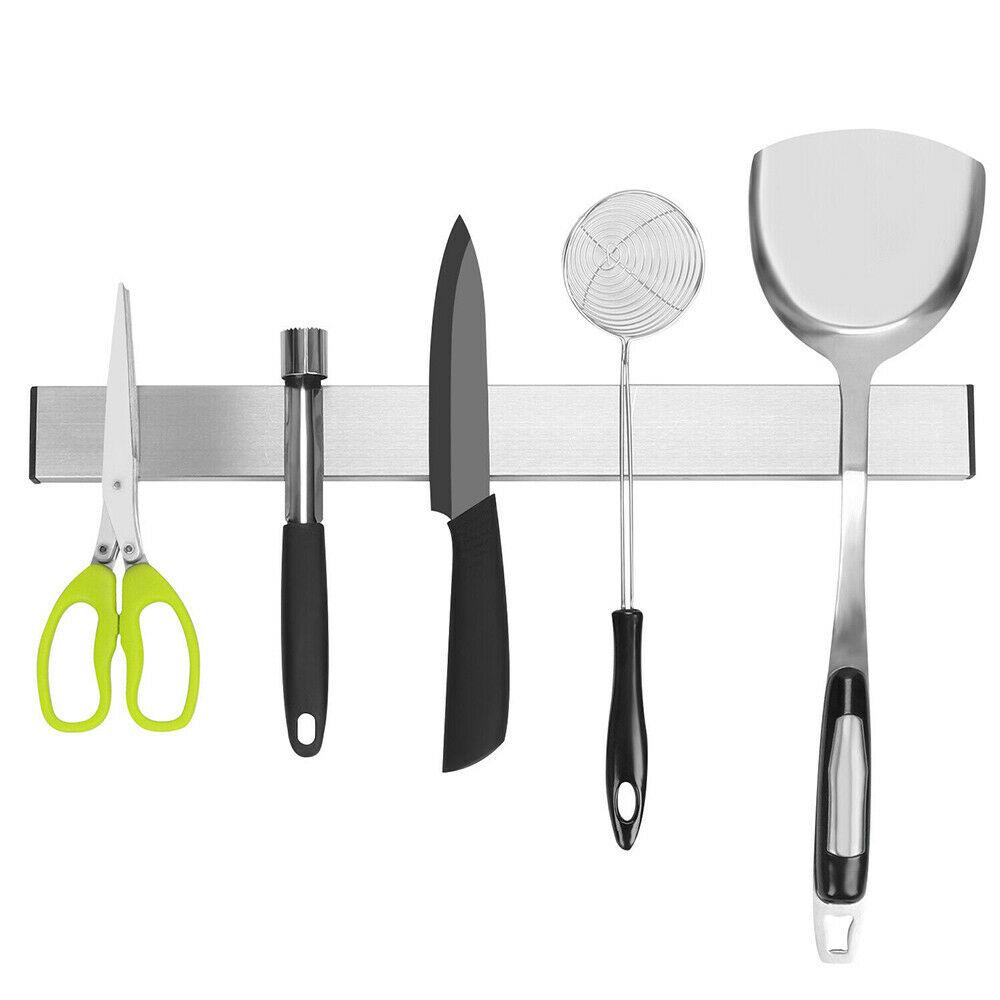 Self-Adhesive Magnetic Knife Storage Holder Chef Rack Strip Utensil 40CM